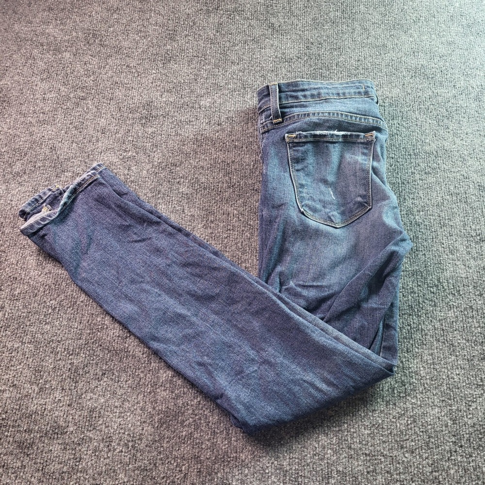 Flying Monkey Blue Denim Skinny Jeans‎ Women's Size 27 Distressed